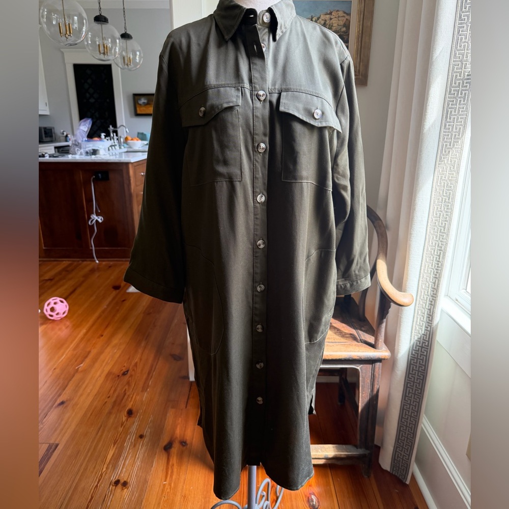 Joh Olive Green Women's Shirt Dress